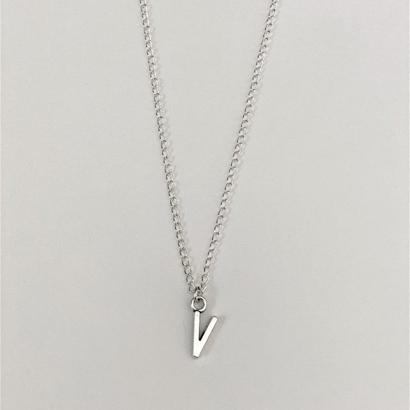 Sherry Moss Jewelry - 3 for $49 New Silver "V" Initial Necklace